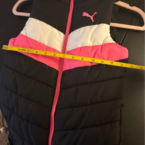 Puma Puffer Vest Girls Size S 7/8 Full Zip Winter Layering Y2K School - Picture 7 of 7
